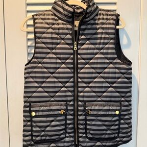 Daniel Cremieux Black and Gray Striped Vest